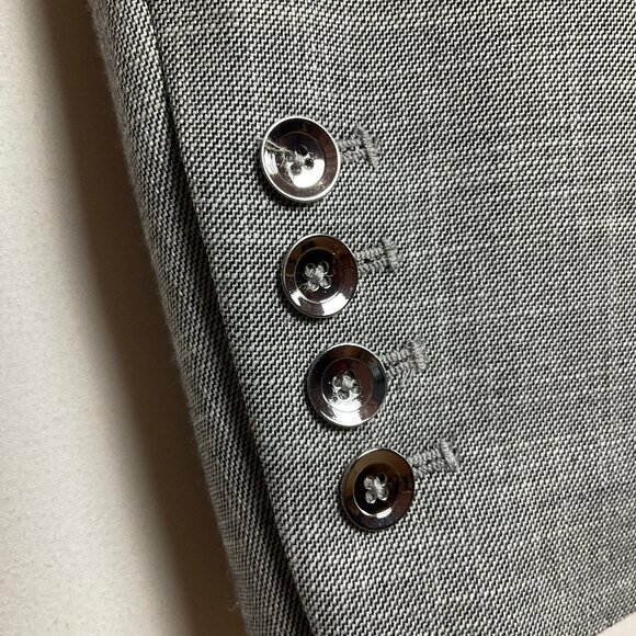 WHBM NWT Quality Detailed Blazer Jacket Sz 14 Gray *Coupon Eligible* Orig $158 - Picture 5 of 13
